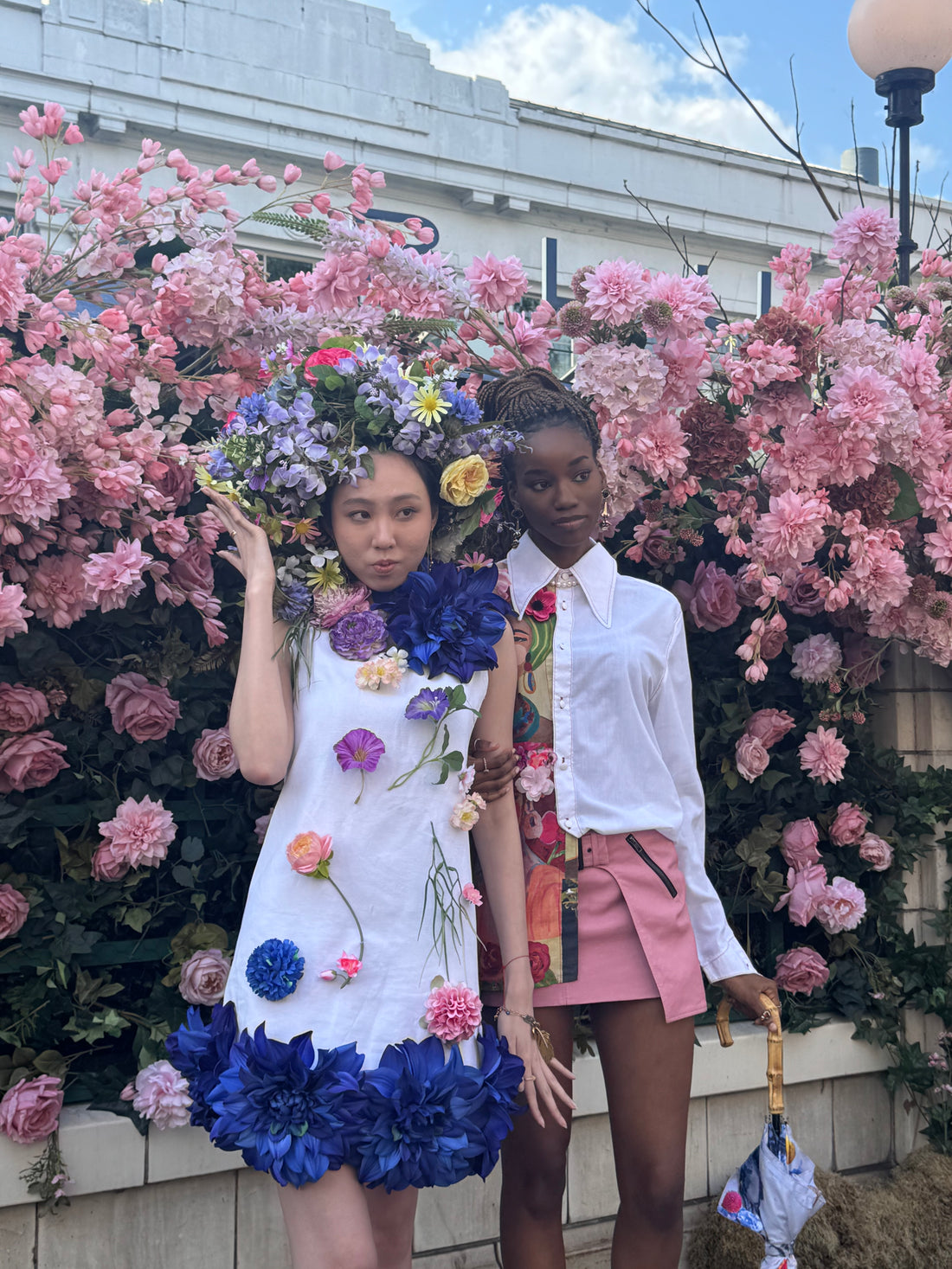 Flower Art Dress - Original Art Work by Yan Skates