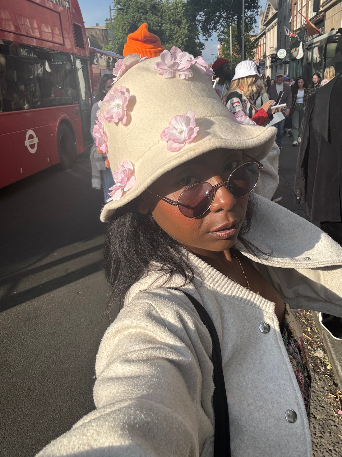 Flower Bucket Hat - Original Art Work by Yan Skates