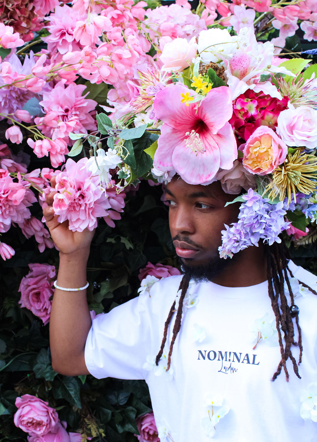 Flower Headdress - Original Art Work by Yan Skates