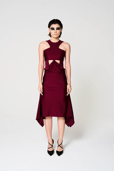 Charlotte Dress, Stretch Jersey Midi