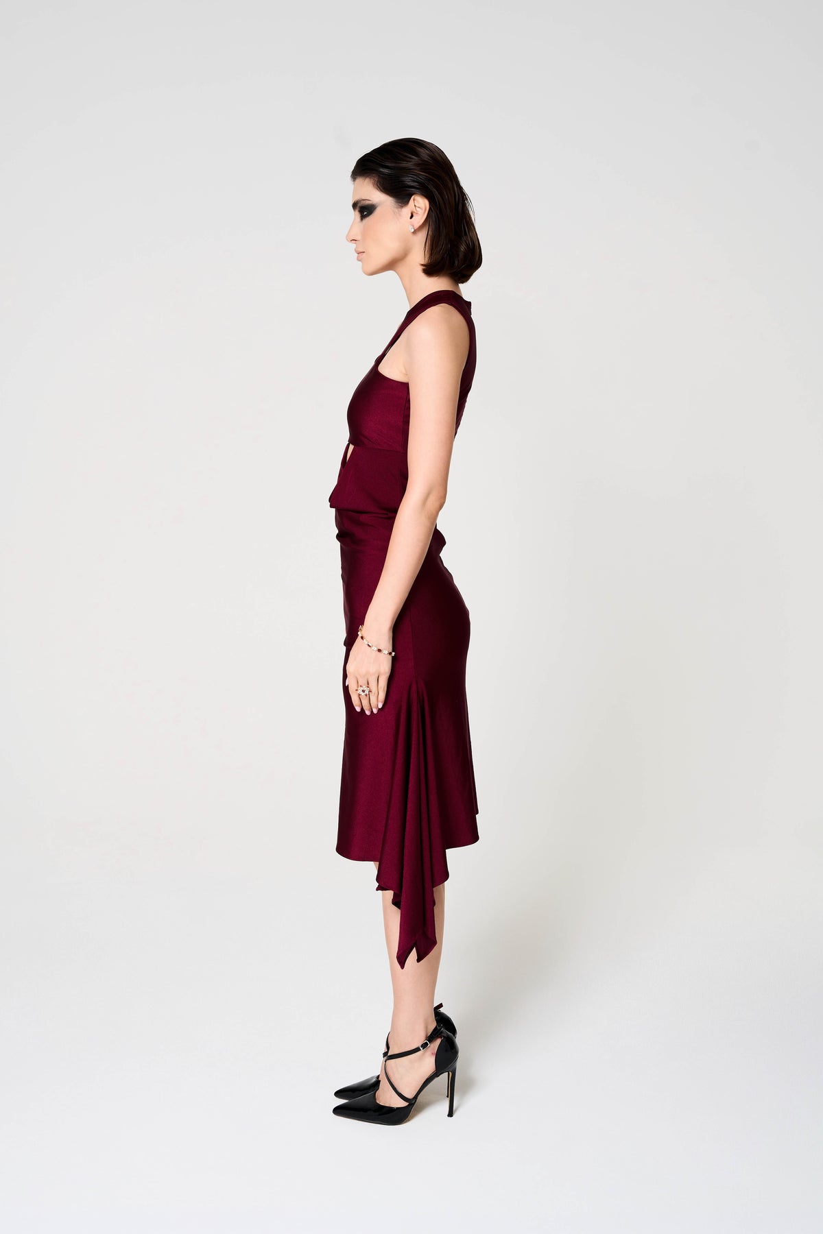 Charlotte Dress, Stretch Jersey Midi