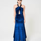 Marta Dress, Stretch Velvet Long