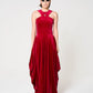 Nadia Dress, Stretch Velvet Long, Simple
