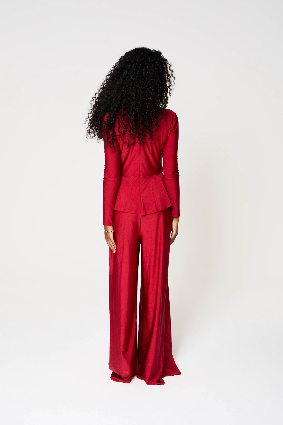 Layla Jump Suit, Stretch Jersey, Long Sleves