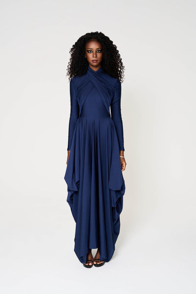 Nadia Dress, Stretch Jersey Long, Sleves