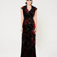 Grace Dress Devore Velvet Long