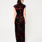 Grace Dress Devore Velvet Long