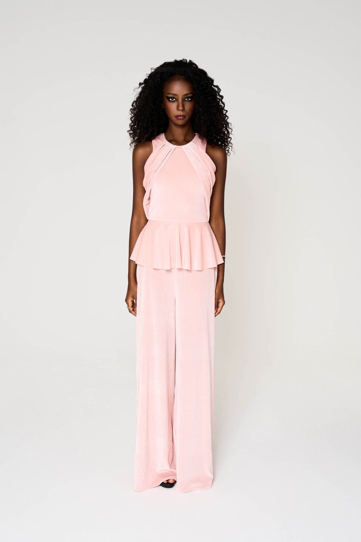 Layla Jump Suit, Stretch Velvet