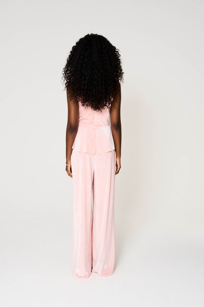 Layla Jump Suit, Stretch Velvet