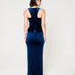 Iryna Dress, Stretch Velvet Long