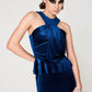 Iryna Dress, Stretch Velvet Long