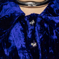 Allegra - Velvet Blouse Blue