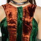 Nova - Assymentric Velvet Dress in Green