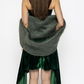 Nova - Assymentric Velvet Dress in Green