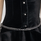 Nova - Assymetric Velvet Dress in Black