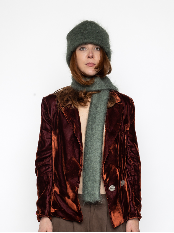 Storm -  Mohair Wool Beanie