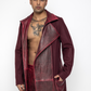 Robin - Leather Wool Coat