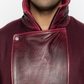 Robin - Leather Wool Coat