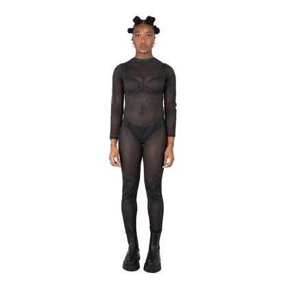 Avant-Garde Mesh Catsuit