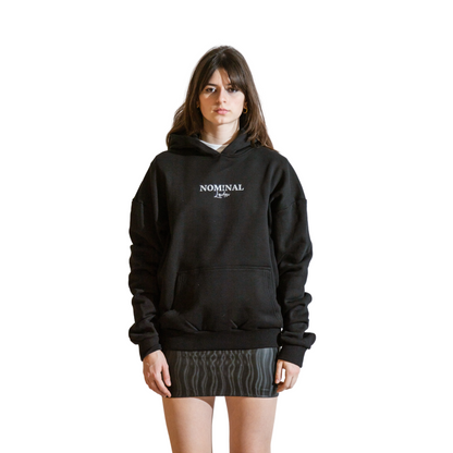 Nominal London Black ICON Hoodie - Feminine Style