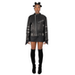 Mick Black Leather Biker Jacket
