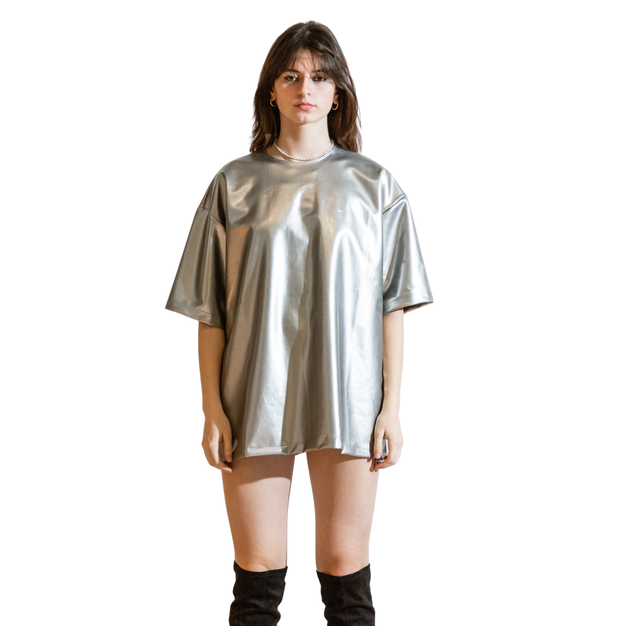 Nominal London Silver T-Shirt Dress