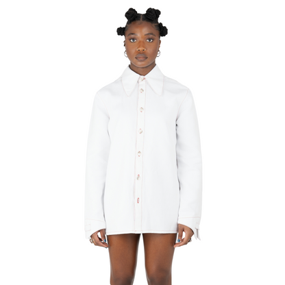 School Shirt - White - The Nominal School of Defiance - Feminine Styling