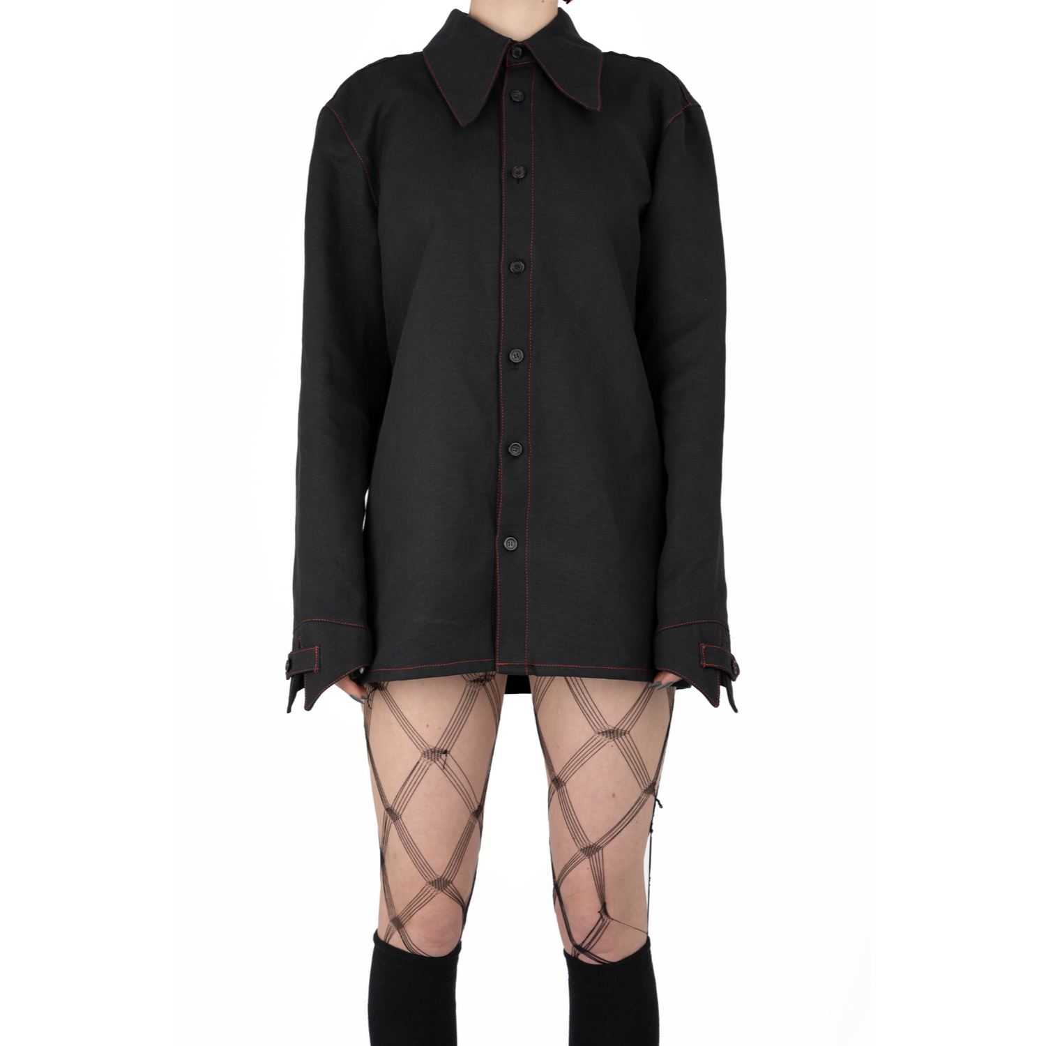 School shirt - Black - The Nominal School of Defiance - Feminine Styling