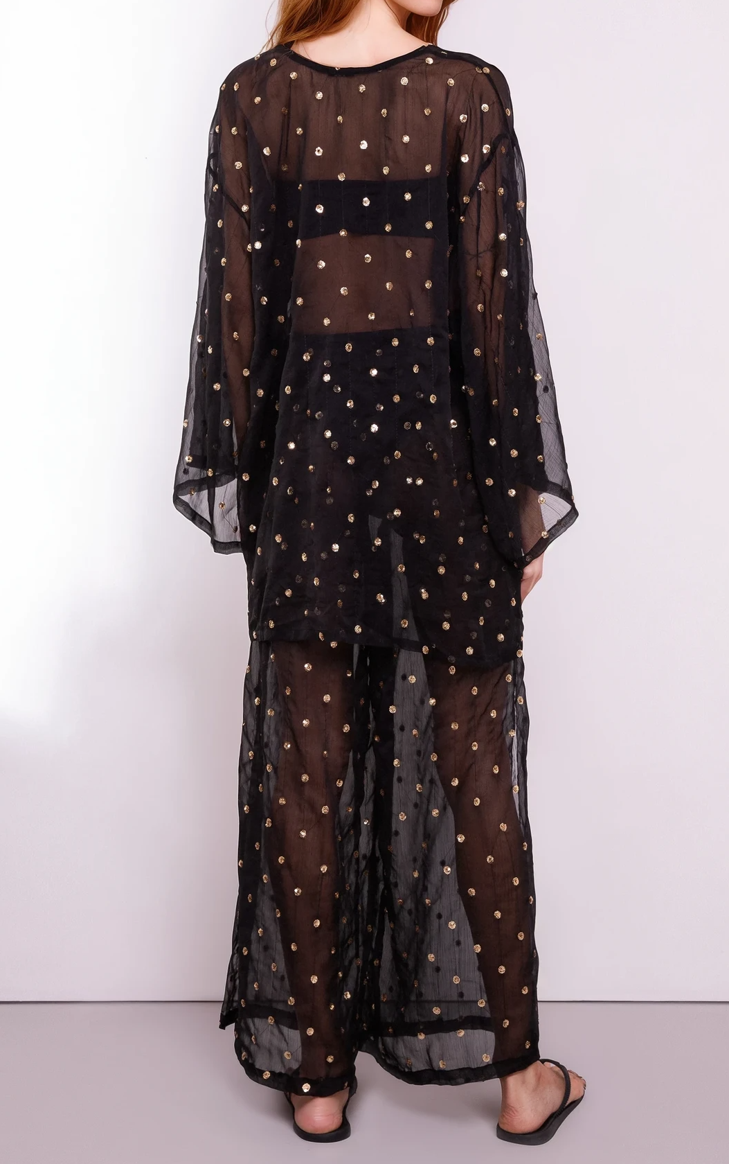 Hortencia - Cover up Shirt with Small Metal Discs - PREORDER