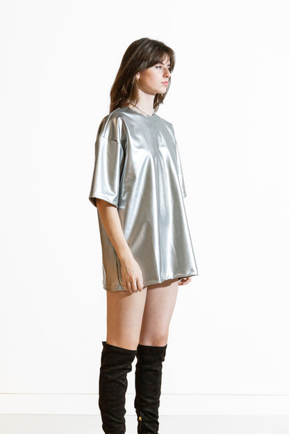 Nominal London Silver T-Shirt Dress