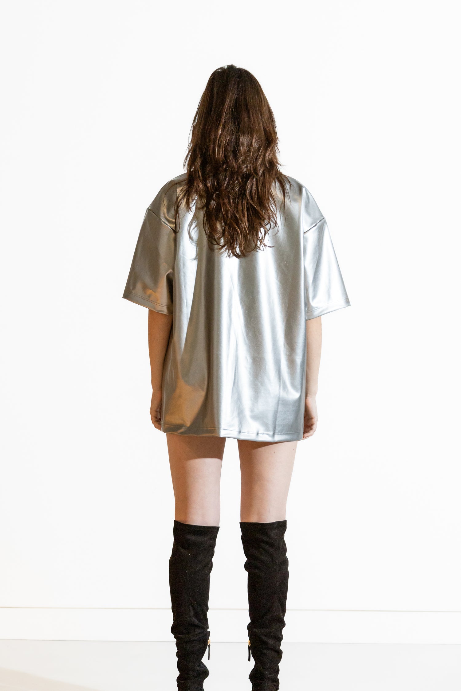 Nominal London Silver T-Shirt Dress