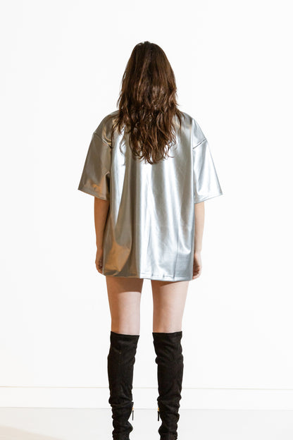 Nominal London Silver T-Shirt Dress