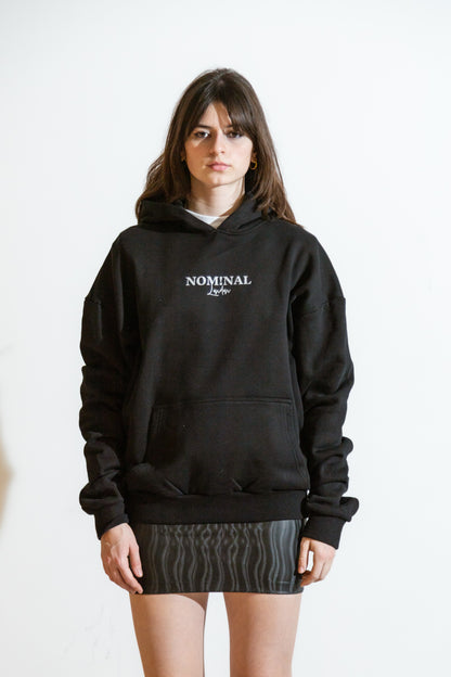 Nominal London Black ICON Hoodie - Feminine Style