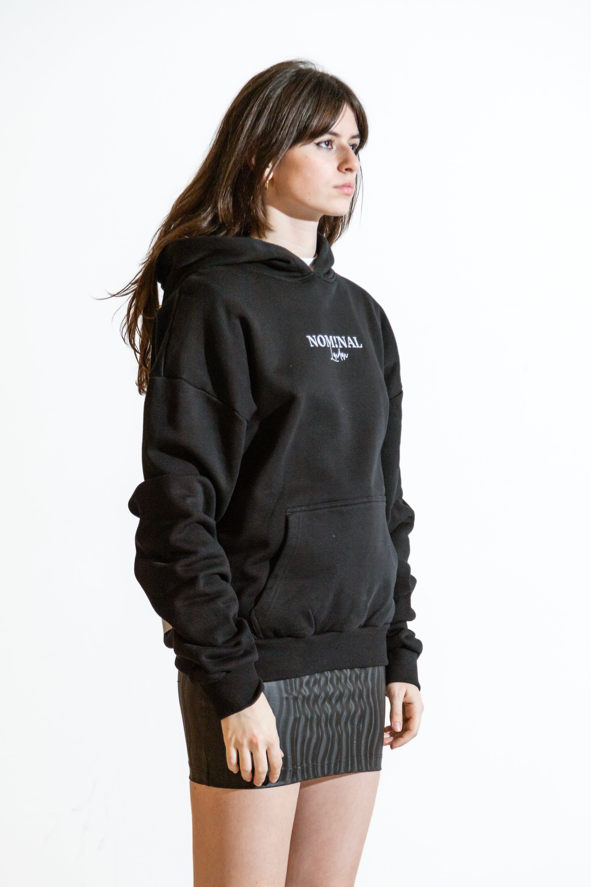 Nominal London Black ICON Hoodie - Feminine Style